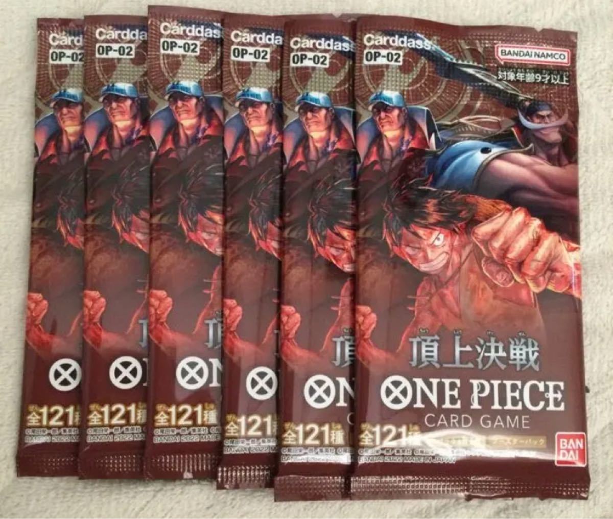 【新品/未開封】ワンピースカード 頂上決戦 6パックセット