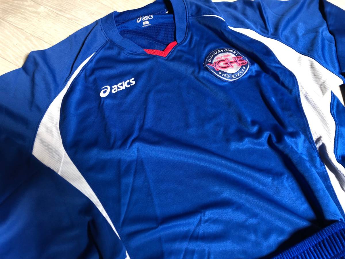 山梨学院高校 サッカー部 asics ユニフォーム 上下セット 非売品/サッカーシャツ/サッカーパンツ/山梨学院/高校サッカー