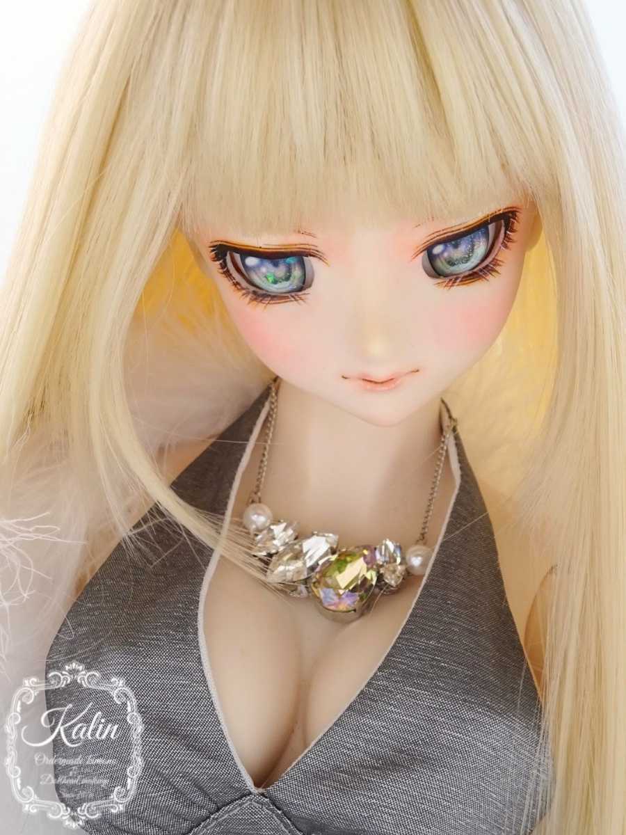 *花凛*DDH-09ソフビ盛りセミホワイト肌カスタムヘッド　難ありドルフィードリームボークス _画像3