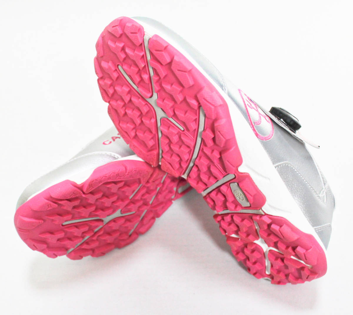 《CASTELBAJAC SPORT カステルバジャック》新品 定価19,800円 ロゴ刺 ダイヤル式でらくらく着脱 ゴルフシューズ スニーカー 24.5cm A7003_画像8
