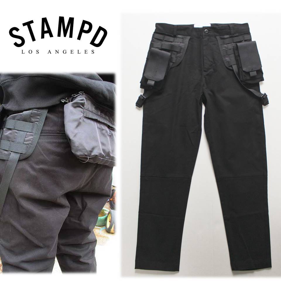 《STAMPD スタンプド》新品 定価35,200円 バッグ取り外し可能 テーパード ストレッチコンバットパンツ カーゴパンツ 28(W76)A7034_画像1