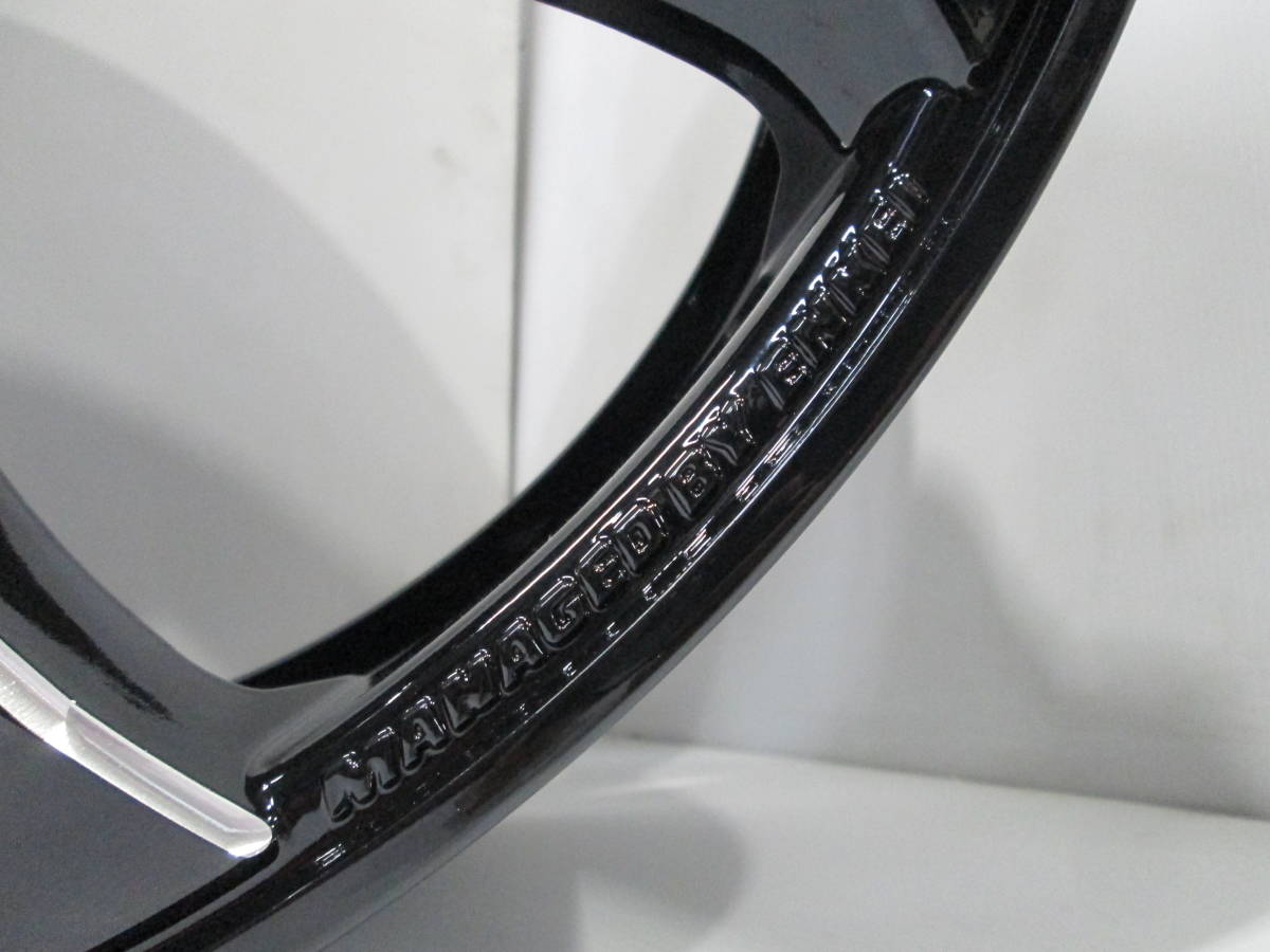 新品タイヤ付き 4本価格 AME シャレン WX モノ 黒 19 x 8J +45 PCD100