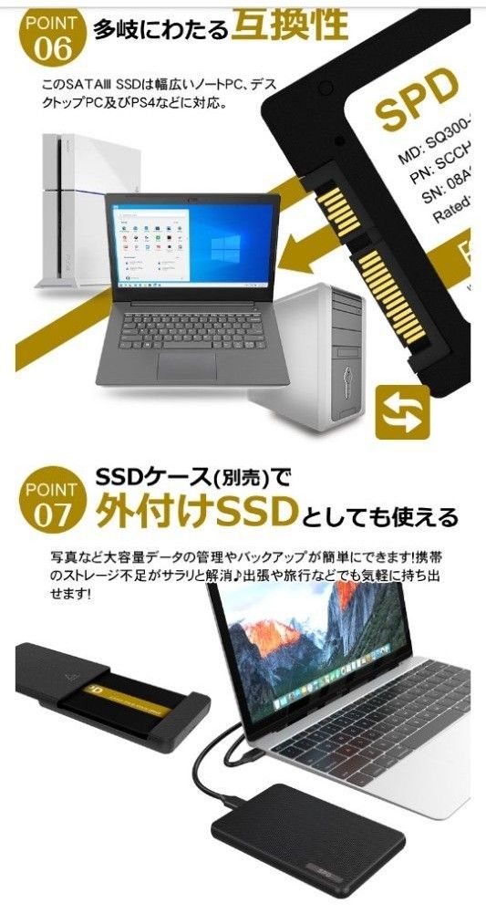 新品未開封】【1TB SSD】 SQ300-SC1TD 2.5インチ ks7.cl