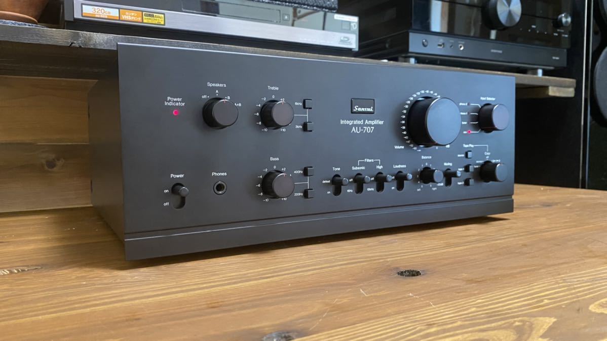 SANSUI サンスイ AU-707 プリメインアンプ 動作良好 整備 メンテナンス