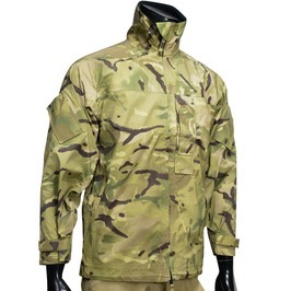 イギリス軍放出品 フィールドジャケット MTP迷彩柄 ナイロン製 防水 リップストップ生地 [ Sサイズ / 難あり ]_画像2