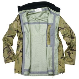 イギリス軍放出品 フィールドジャケット MTP迷彩柄 ナイロン製 防水 リップストップ生地 [ Sサイズ / 難あり ]_画像5