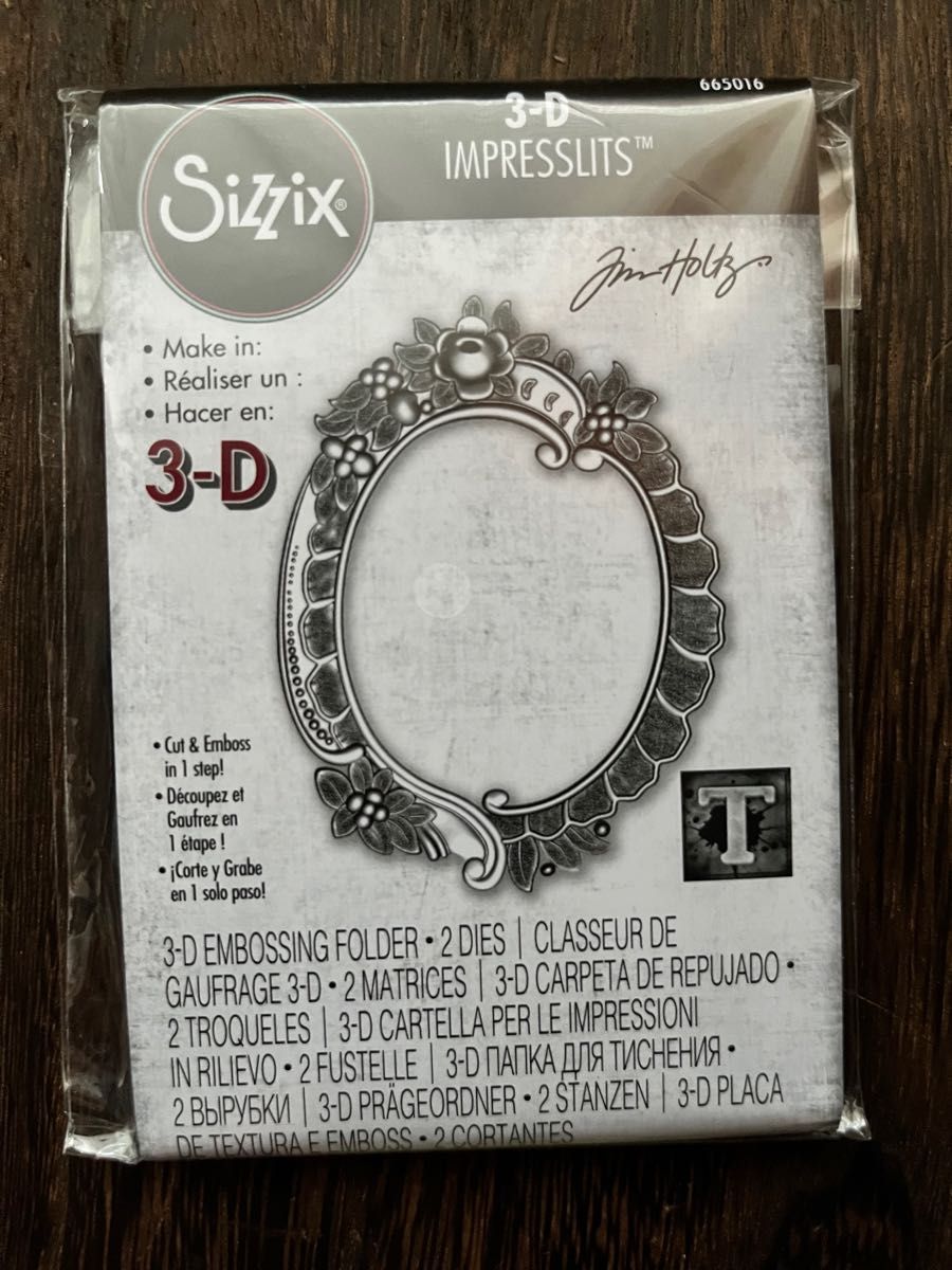 sizzix Floral Frame by Tim Holtz カッティングダイ　エンボスフォルダー　フレーム　3D