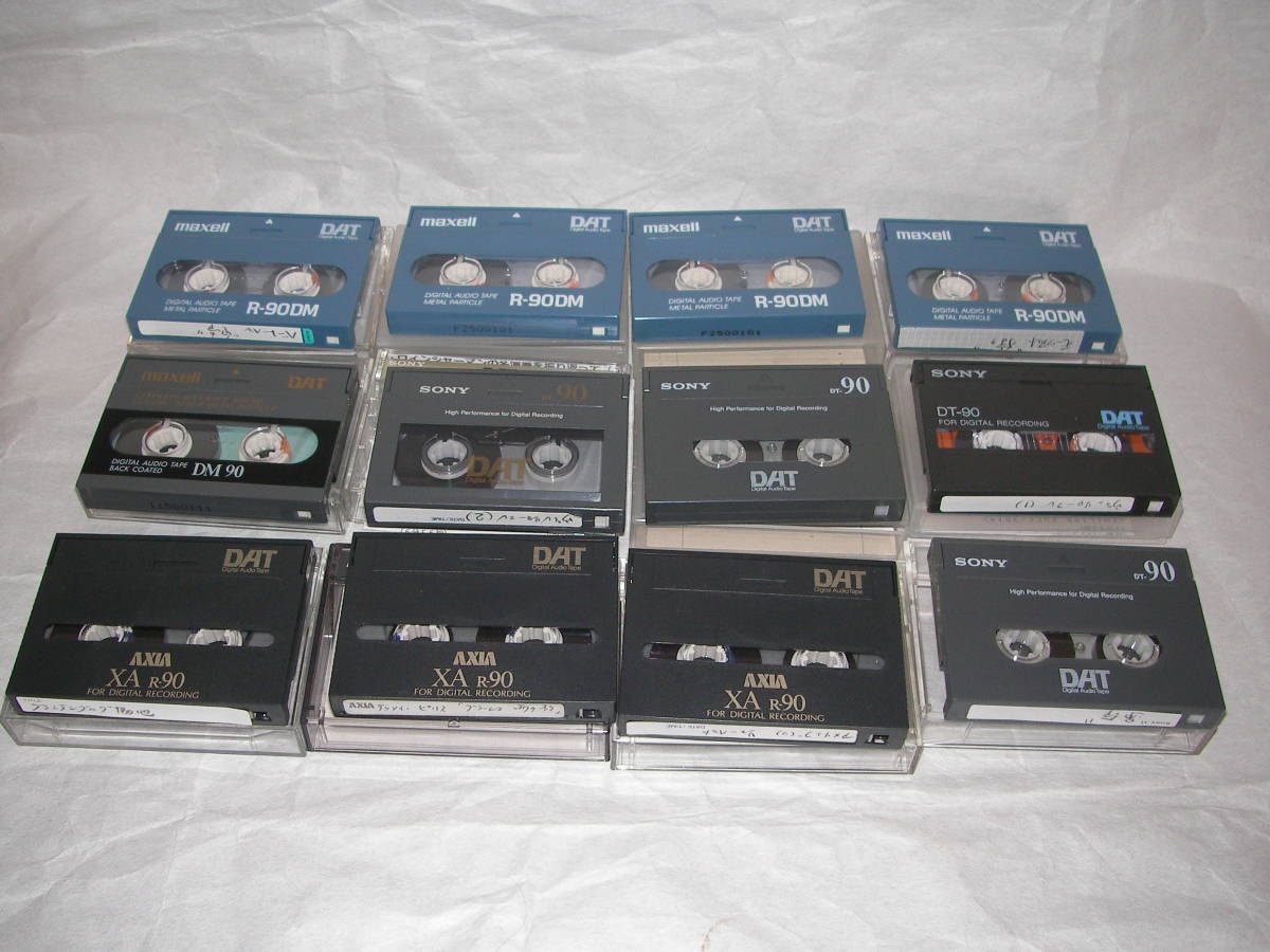 ヤフオク! - DATテープ 90分12本セット (マクセル4本 ソニー5...