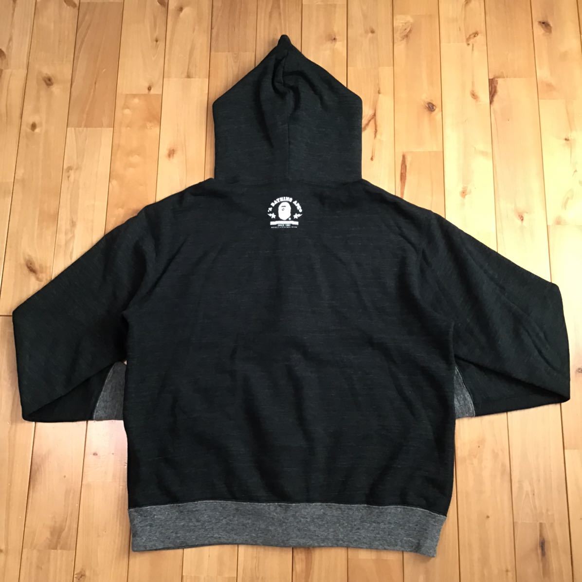 激安人気新品 BAPE ape bathing a black Lサイズ パーカー フルジップ
