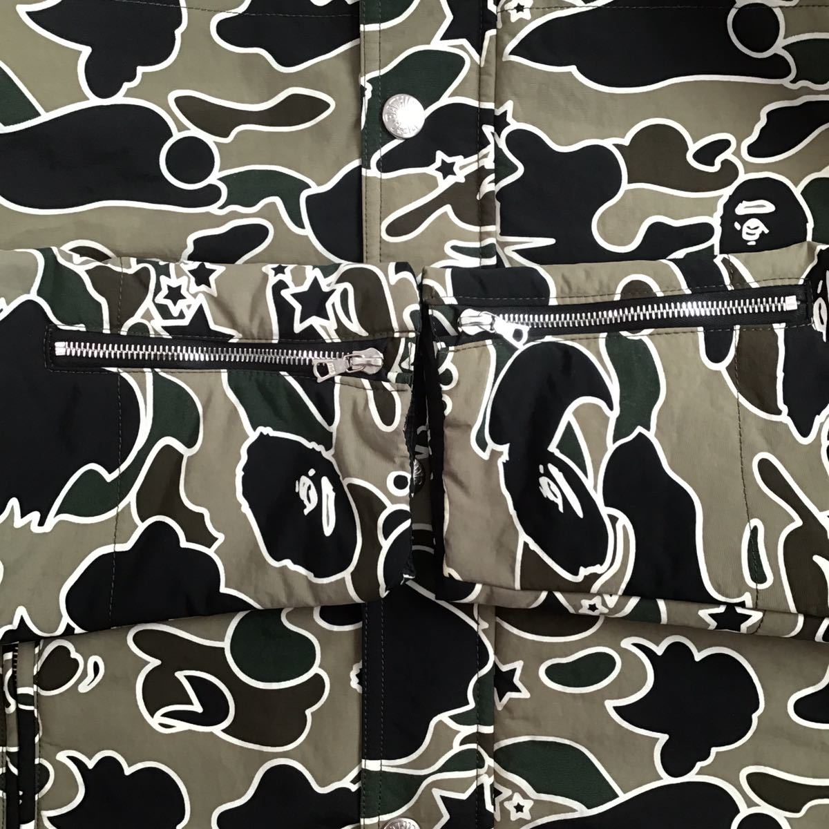 Sta camo M65 ナイロン ミリタリー ジャケット Lサイズ a bathing ape BAPE jacket エイプ ベイプ アベイシングエイプ psyche 迷彩 j10d_画像7