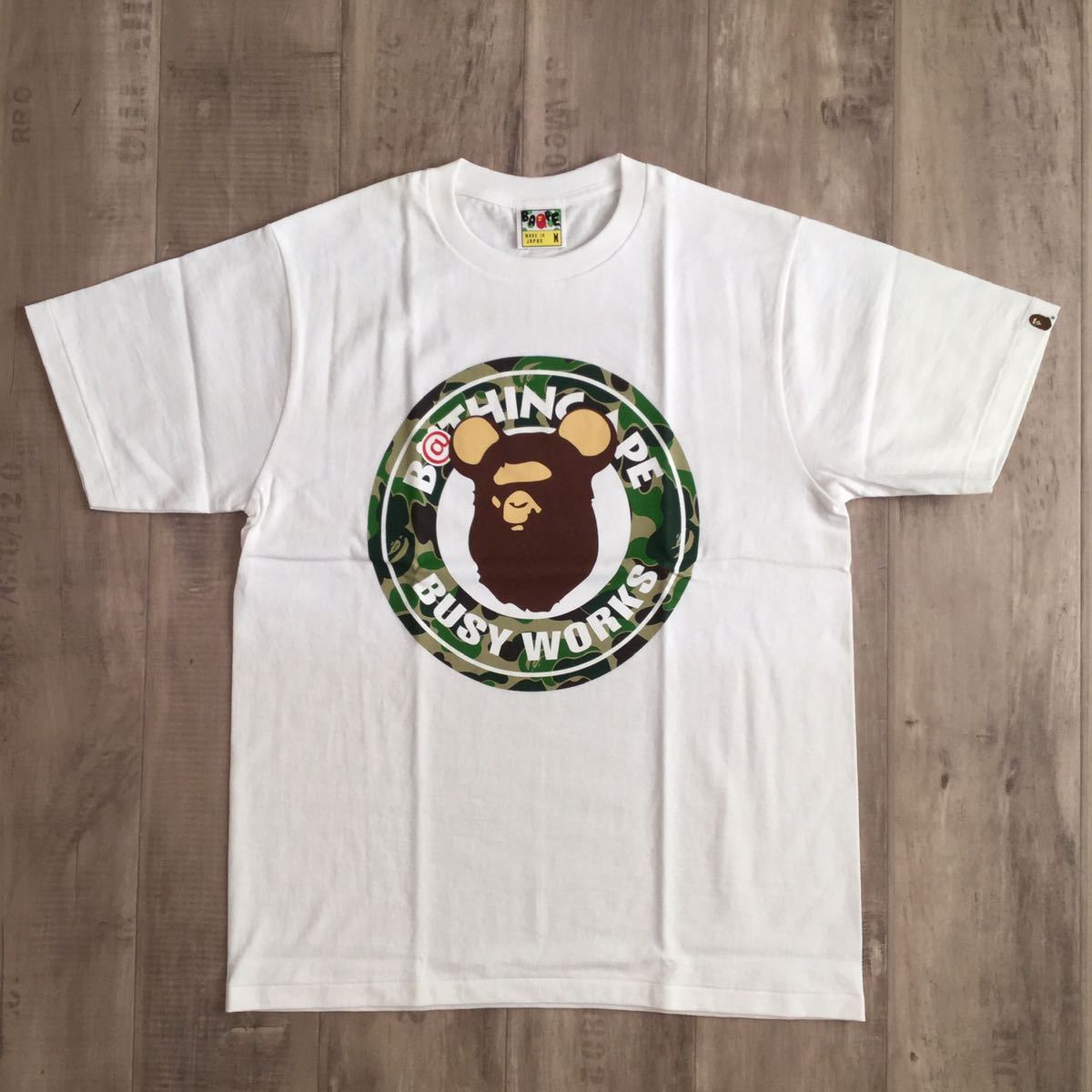 ★新品★ BE@RBRICK BAPE Tシャツ Mサイズ ベアブリック a bathing ape ベイプ メディコムトイ medicom toy ABC camo NIGO 迷彩 m35