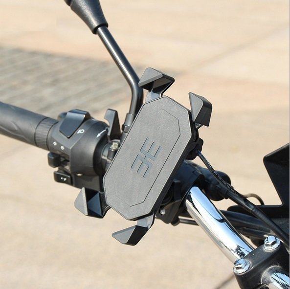MADMAX バイク用品 USBソケット一体型スマホホルダー マウントセット 防水キャップ付/android アンドロイド 充電 ツーリング【送料800円】_画像4