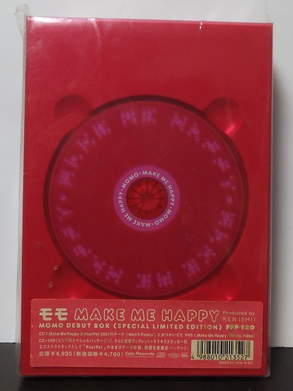 モモ MAKE ME HAPPY/MOMO DEBUT BOX(SPECIAL LIMITED EDITION) /未開封CD+VHS!!57161_画像1