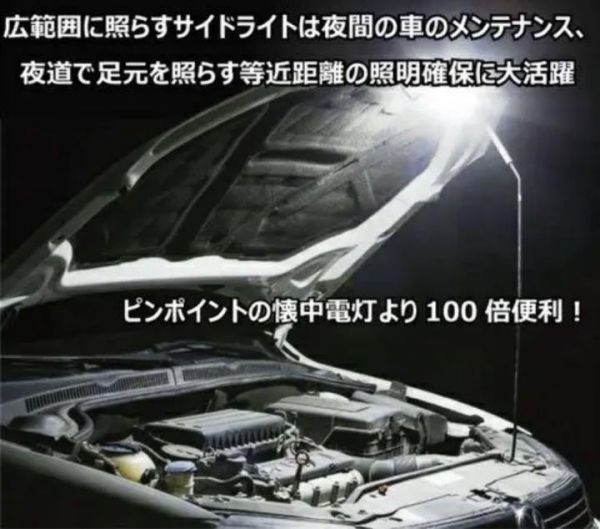 ■【２個セット】コンパクト強力高輝度 防水LED懐中電灯 LED懐中電灯　３モード　USB充電 アウトドア