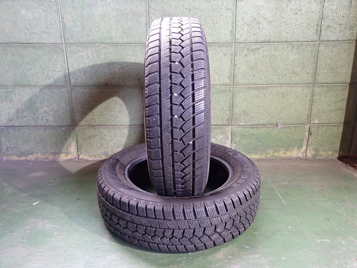 MF6083【送料無料175/65R15】2本 2019年製 SUNFULL SF982 中古スタッドレス アクア スイフト フィット ≪即決≫_画像1