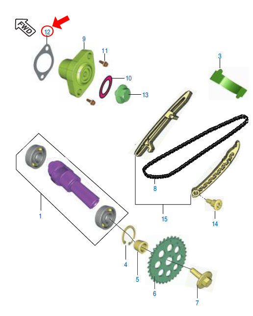 Bajaj 純正 パルサーRS200 テンショナーガスケット #CS 1011 28【Gasket】_画像2