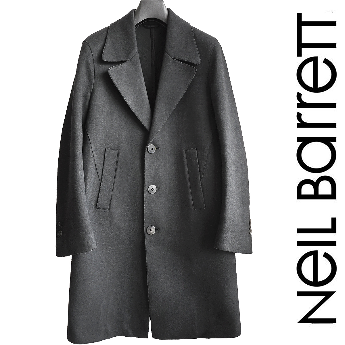 半額品半額品最終価格!ニールバレットNeil Barrett ウール コート