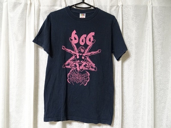 希少 大麻 マリファナ 悪魔 666 デビル 信仰 逆五芒星 阿修羅 サイコ ロック メタル Tシャツ Sサイズ_画像1