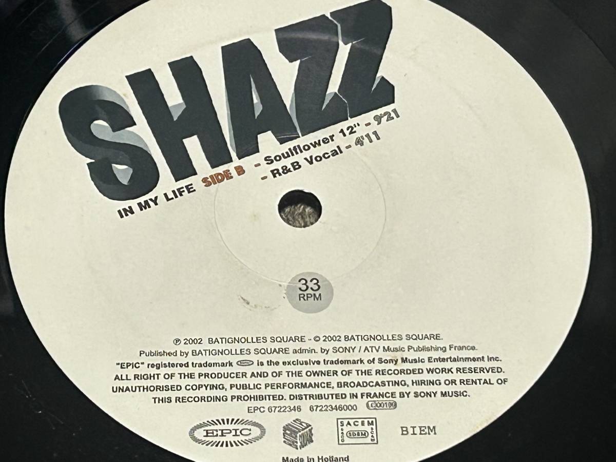 Shazz In My Life　2001年　オリジナルFRANCE盤　傑作トラック_画像6