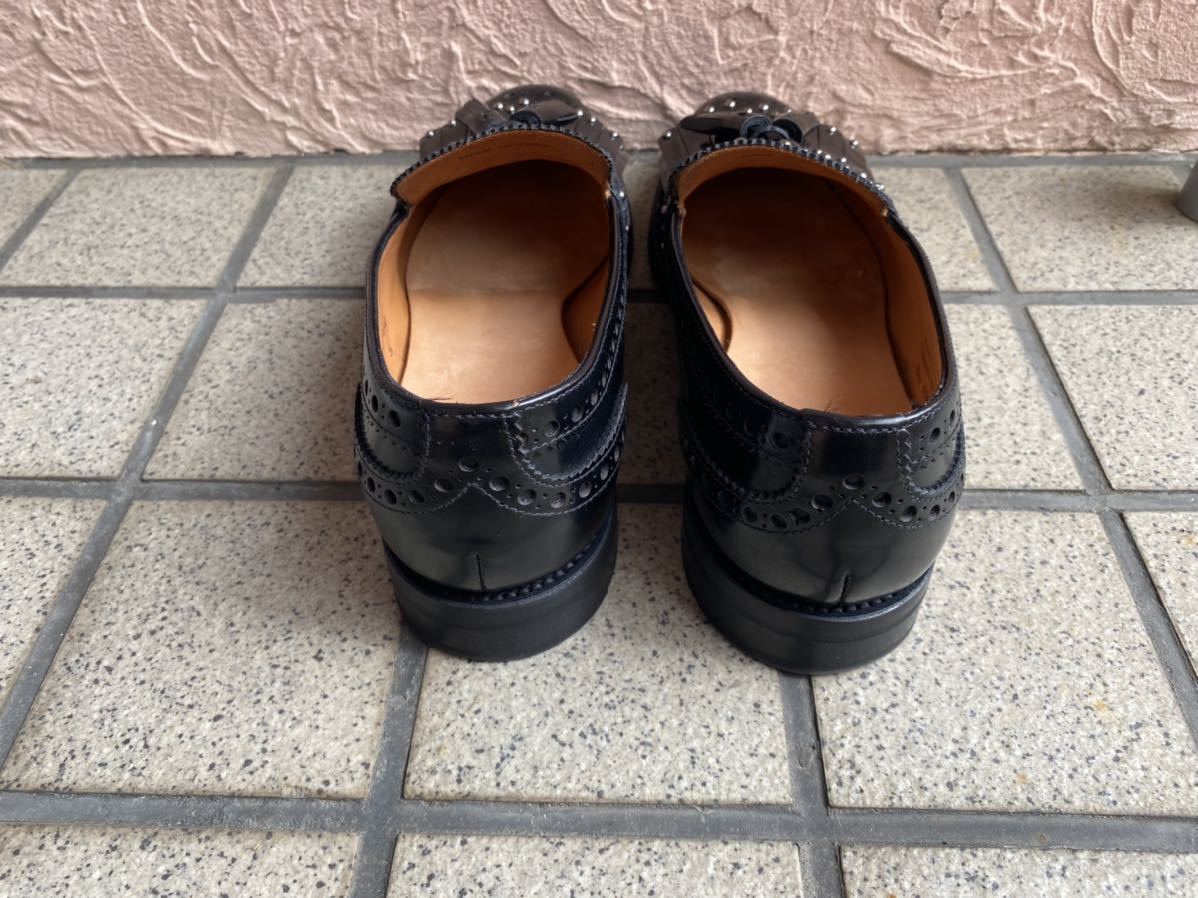 Church's チャーチ スタッズ*36 23cm タッセル ローファー シューズ