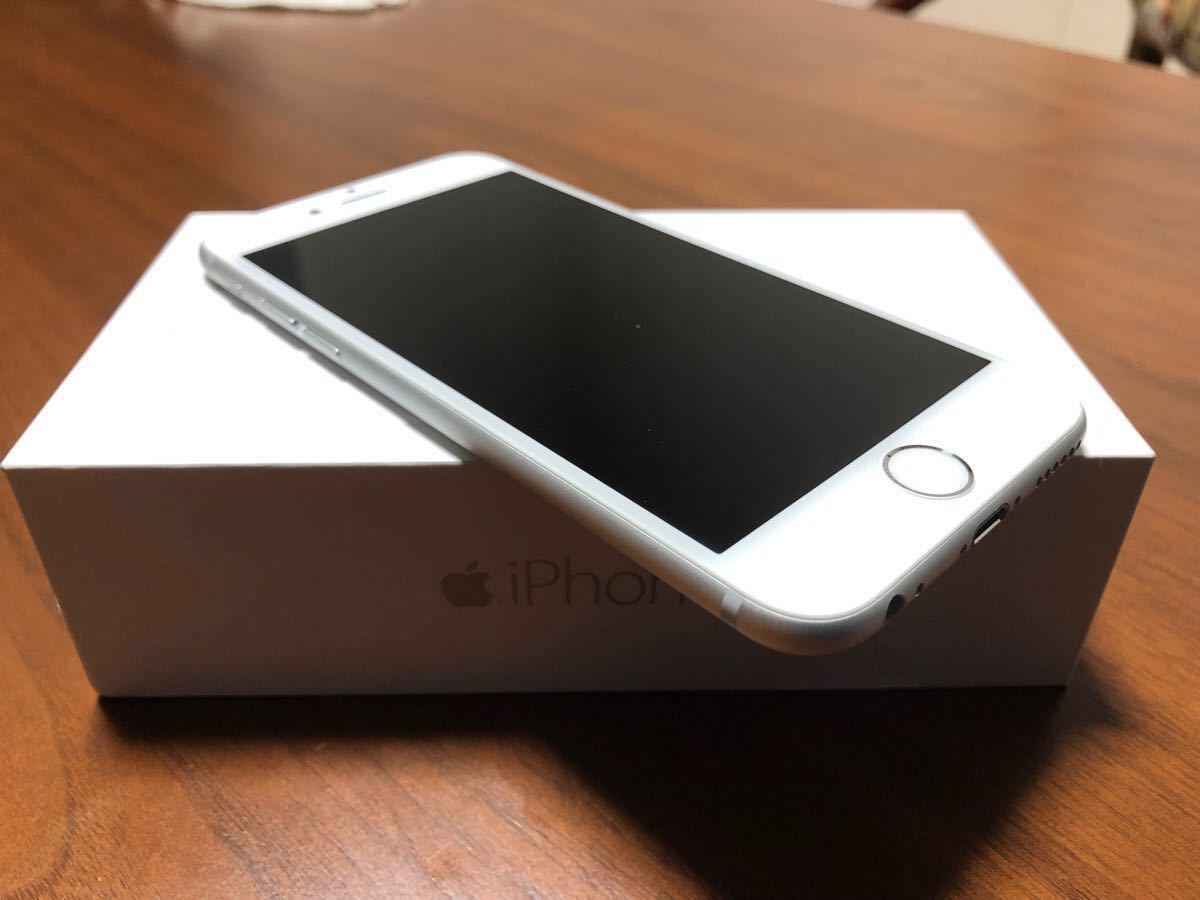 iPhone6 silver 16GB au イアホン未使用品 電源ケーブル 箱 Yahoo!フリマ（旧）