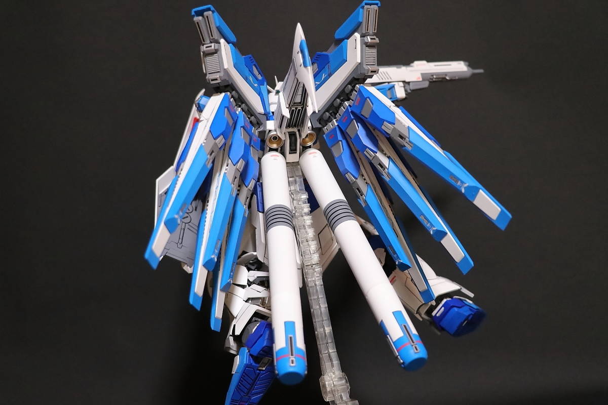  painted garage kit final product!THE 51 MG Hi-ν Gundam Ver.Ka( blue color VERSION )