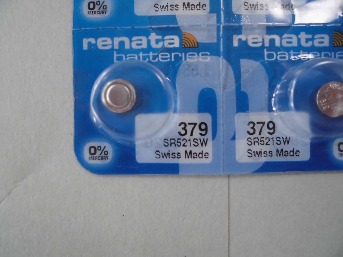 ◎☆2個☆レナタ電池SR521SW(379)使用推奨02-2025追加有A◎送料63円◎の画像1