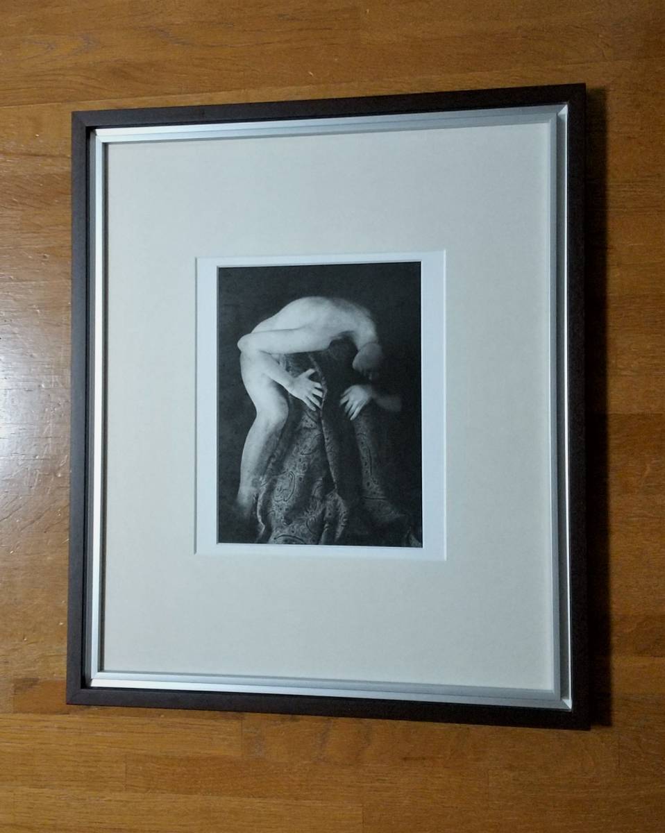  Hattori winter .[ work (nude)] original work 1992 year work with autograph limitation 3 part frame [ genuine work guarantee ] world . photograph house Hattori winter .