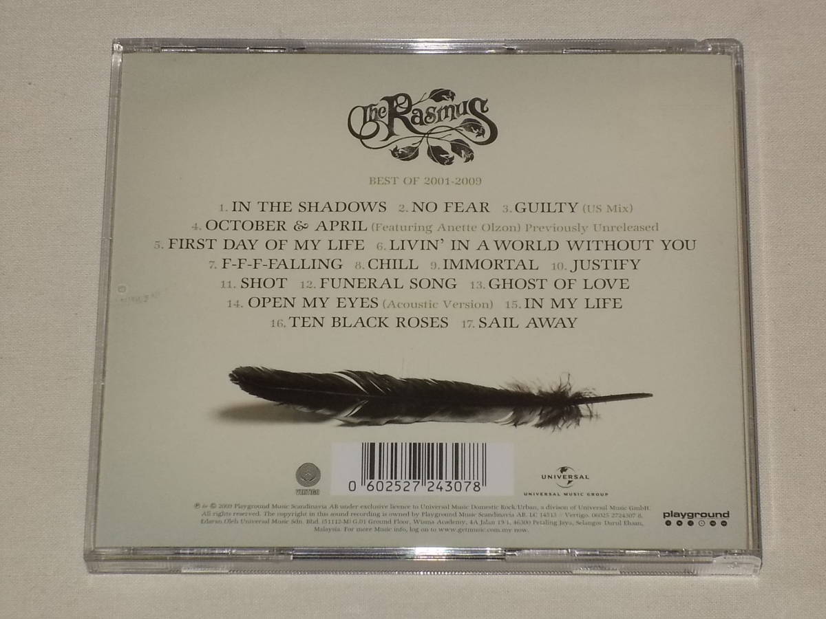 THE RASMUS/BEST OF THE RASMUS 2001-2009/CDベストアルバム ベスト・オブ・ザ・ラスマス_画像2