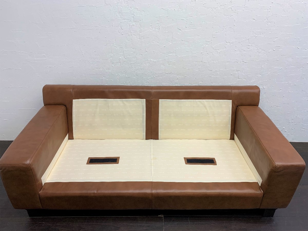 IDEE イデー SERIEUX SOFA セリューソファ 3Pソファ 16.5万 本革 / 無印 アクタス_画像8