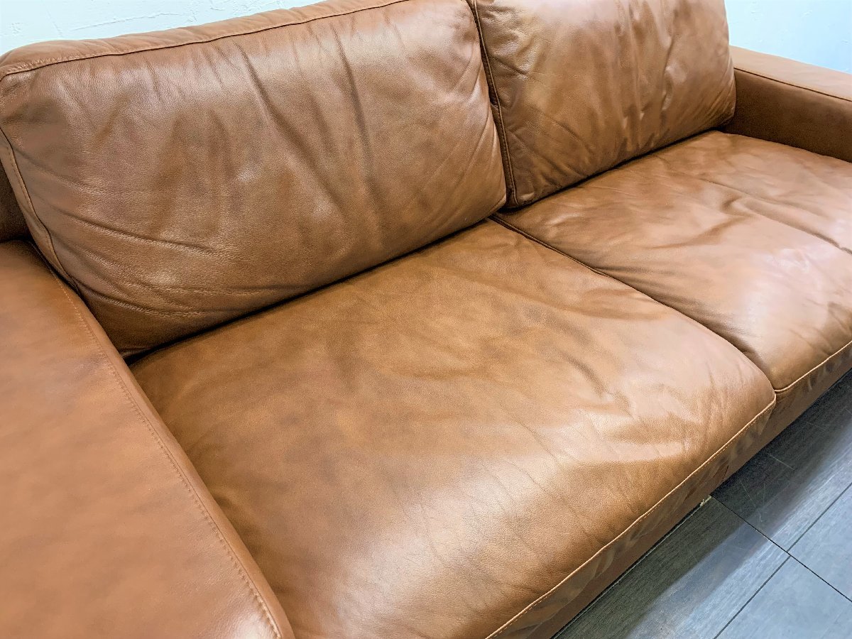 IDEE イデー SERIEUX SOFA セリューソファ 3Pソファ 16.5万 本革 / 無印 アクタス_画像3