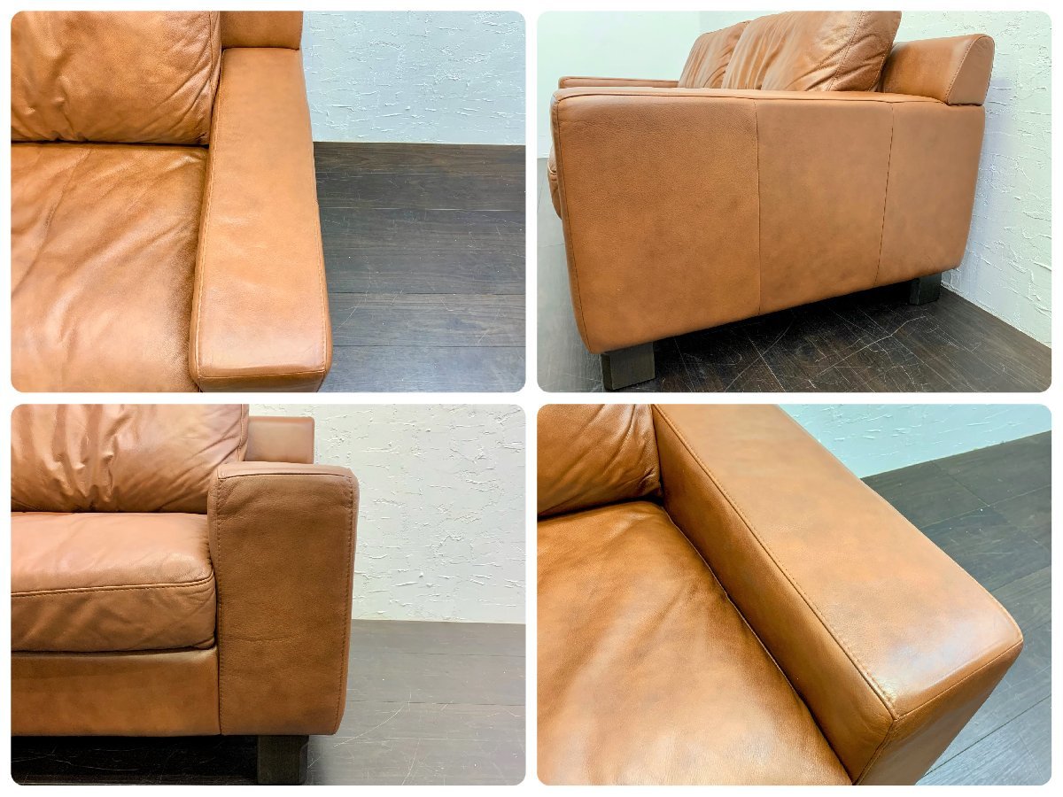 IDEE イデー SERIEUX SOFA セリューソファ 3Pソファ 16.5万 本革 / 無印 アクタス_画像7