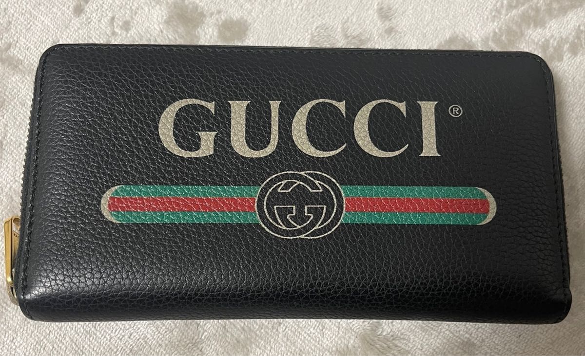 GUCCI ヴィンテージロゴレザー長財布 メンズファッション 財布 メンズ