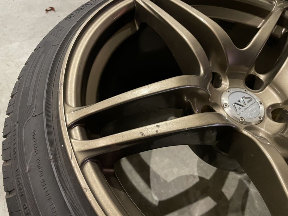 秀逸 希少 YOKOHAMA AVS MODEL5 モデル5 18インチ 10J 19 114.3 2本