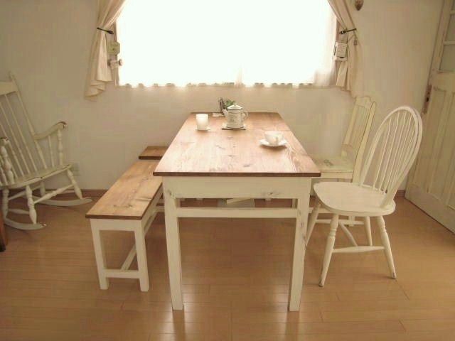 10ｃ…drawers6 dining TABLE/notダイニングテ-ブルアンティーク_画像4