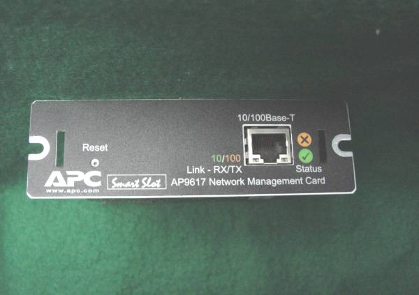 APC AP9617 Network Management Card10/100RX/TX used APC company UPS.. do use network card. postage 210 jpy 