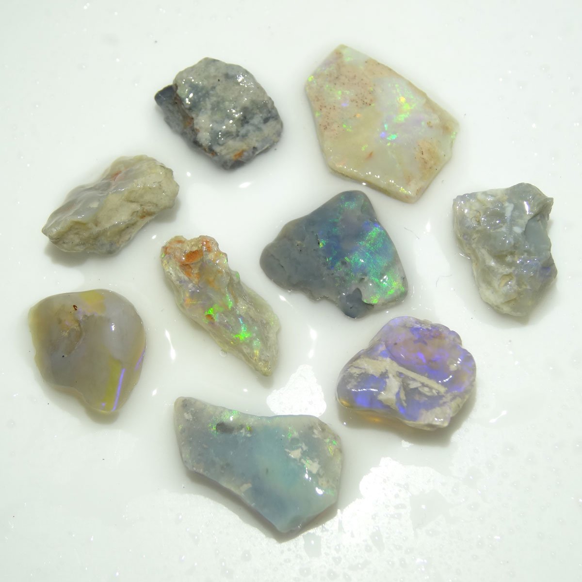 [ маленький шарик ] натуральный black opal 25ct передний и задний (до и после) необогащённая руда . суммировать подсветка гребень производство номер товара :2211094
