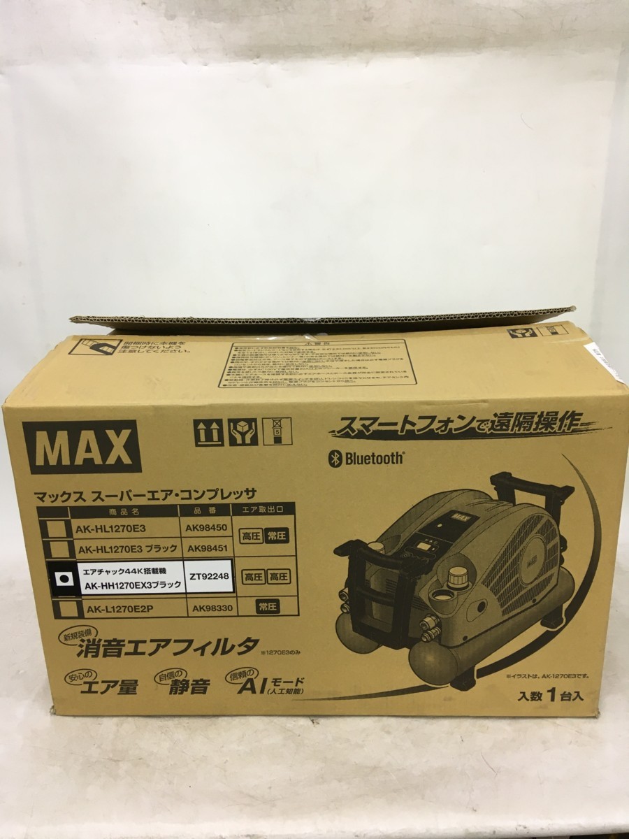 【未使用品】MAX　マックス　スーパーエアコンプレッサ【限定品】　ブラック　AK-HH1270EX3　/　ITYPUNSNAK6K