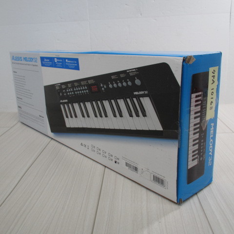 10168PA【ほぼ未使用】Alesis 電子キーボード 32ミニ鍵盤 スピーカー内蔵 USB MIDIキーボード コンパクト Melody 32 888M