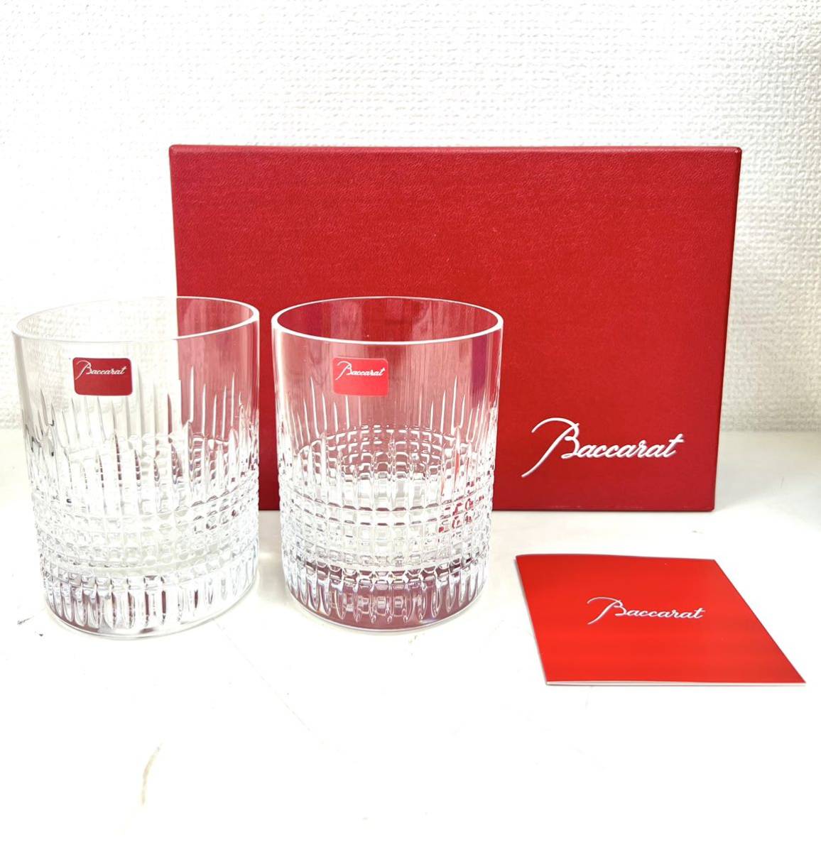 バカラ Baccarat ロックグラス ペアグラス ナンシー 未使用品 - 通販