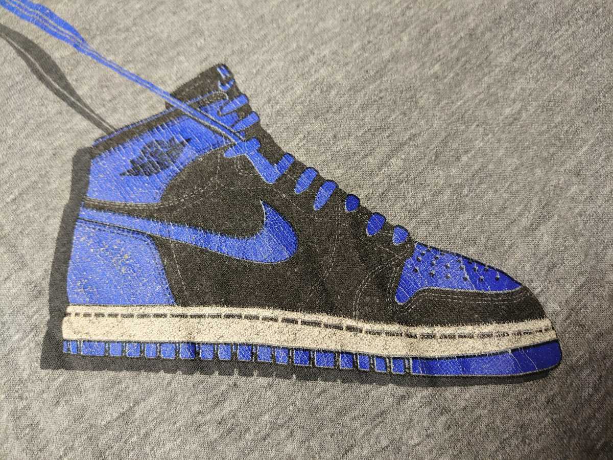 1985-1986年USA製☆NIKE AIR JORDAN SHOULDER SHOE T-SHIT USED