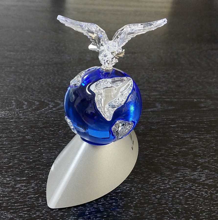 SWAROVSKI スワロフスキー/2000年記念作品 クリスタルプラネット/置物 (送料無料)