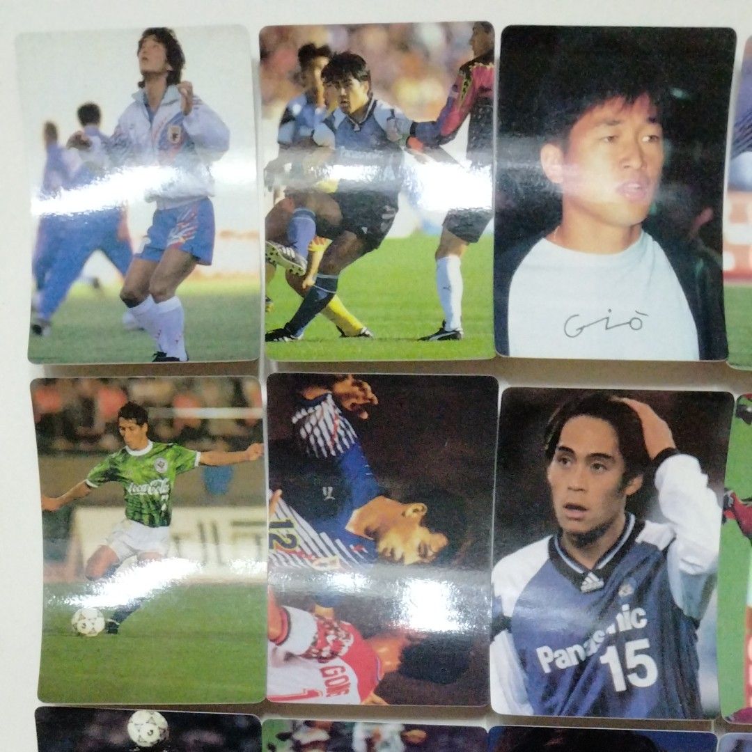 サッカー Jリーグ カード 日本代表 三浦知良 中山雅史 ラモス 森保一