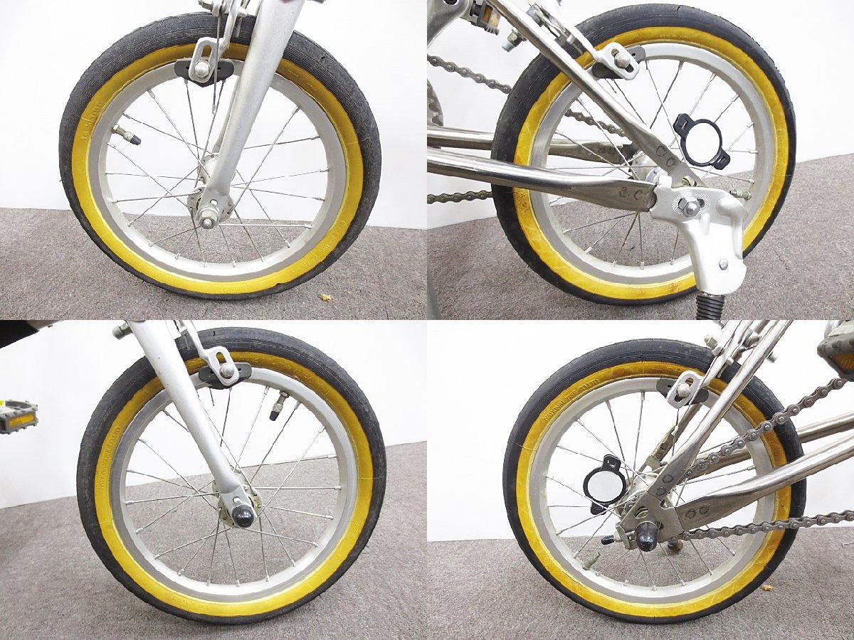 ∞ Panasonic パナソニック 14インチ 折りたたみ自転車 B-PEMT23 トレンクル7500 軽量 チタンフレーム □H8_画像9