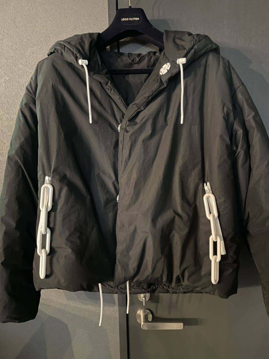 louis vuitton snapped button padded anorak size44 ルイヴィトン ブルゾン パーカー ジャケット