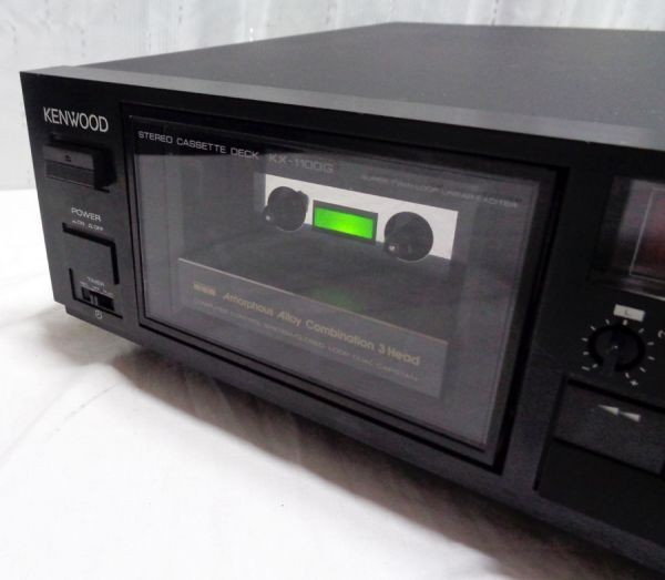 ○KENWOOD KX1100G 動作品 ケンウッド ステレオカセットデッキ 当時