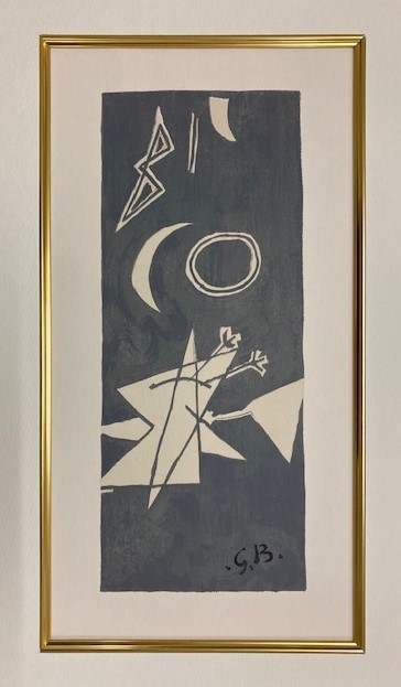 【特価】　≪ 　 ジョルジュ ブラック 　≫　　オリジナルリトグラフ【石版画】①　　1959年 　　GEORGES BRAQUE 　　DERRIERE　LE　MIROIR