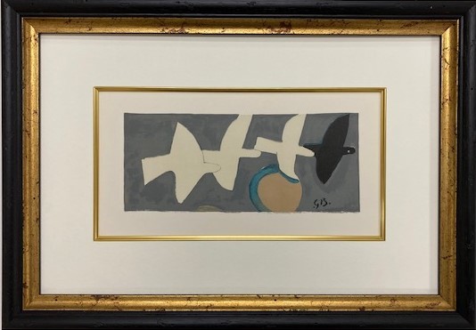 【特価】　≪ 　 ジョルジュ ブラック 　≫　　オリジナルリトグラフ【石版画】②　　1959年 　　GEORGES BRAQUE 　　DERRIERE　 LE　MIROIR