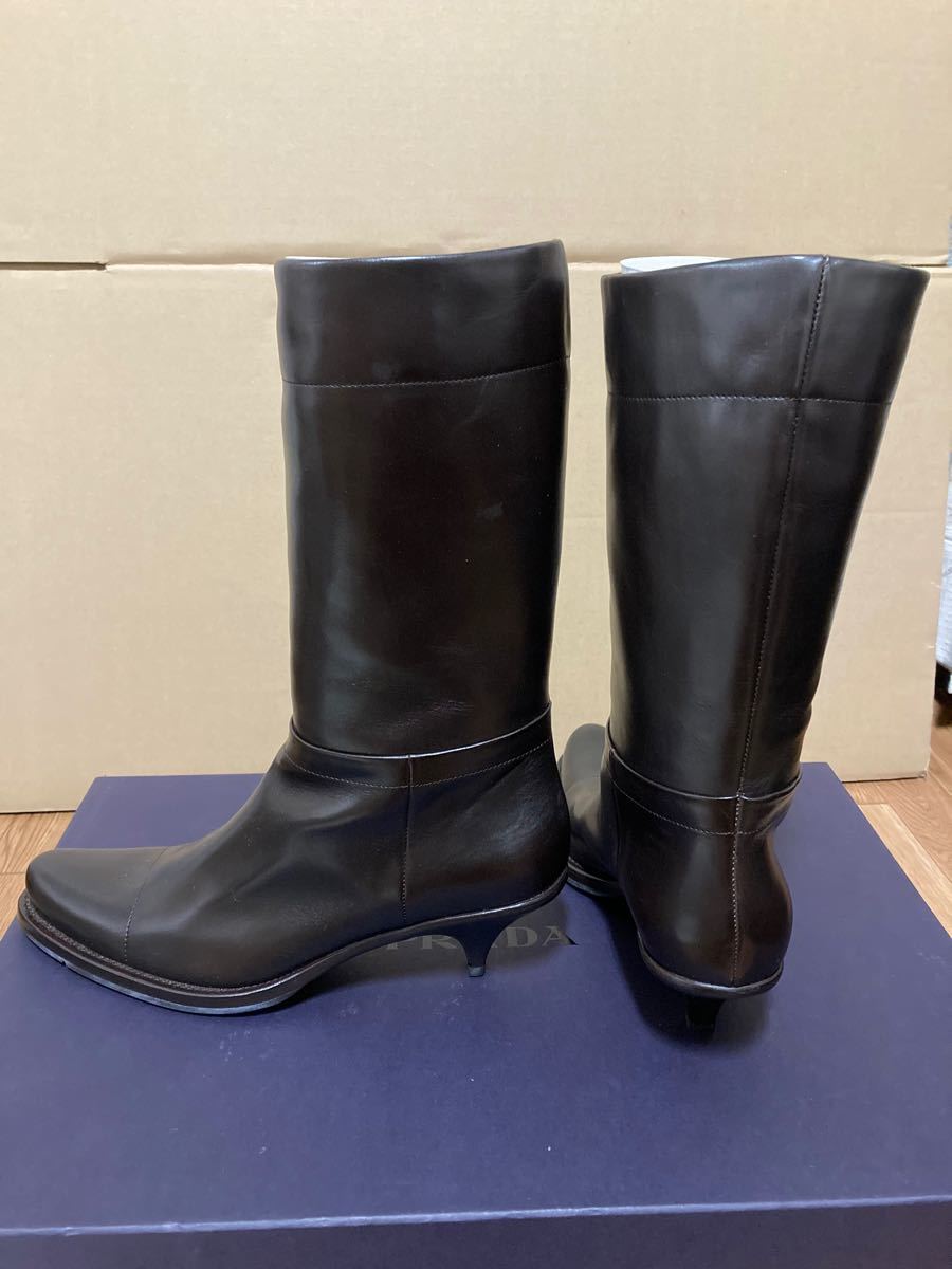 新品　プラダ PRADA ロングブーツ　イタリア製