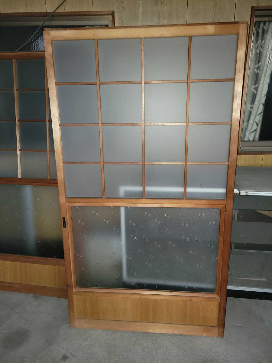 最大84%オフ! DIY アンティーク 古民家 型板ガラス 障子 引き戸